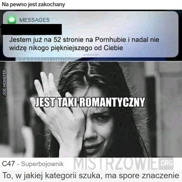 
    Na pewno jest zakochany