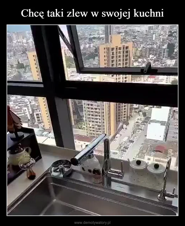 
    Chcę taki zlew w swojej kuchni