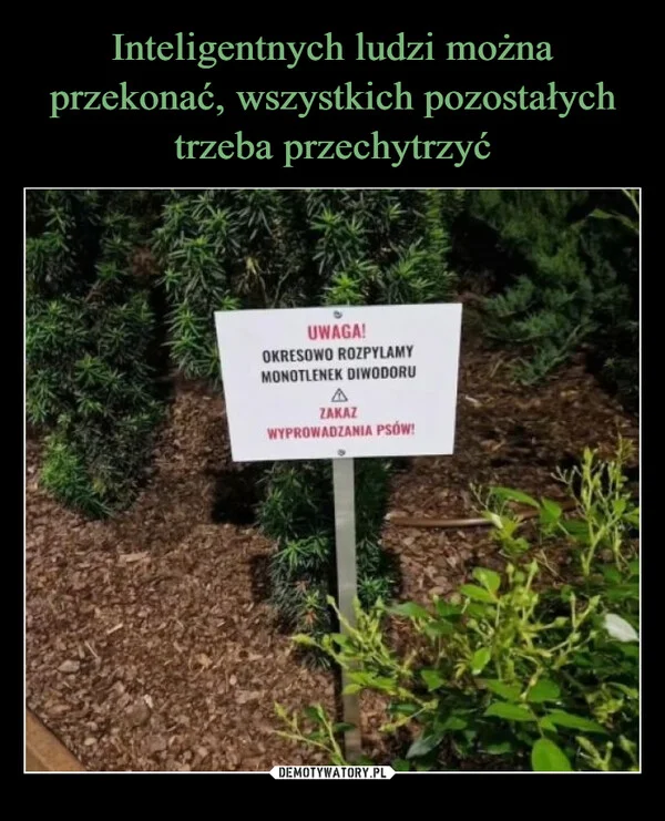 
    Inteligentnych ludzi można przekonać, wszystkich pozostałych trzeba przechytrzyć