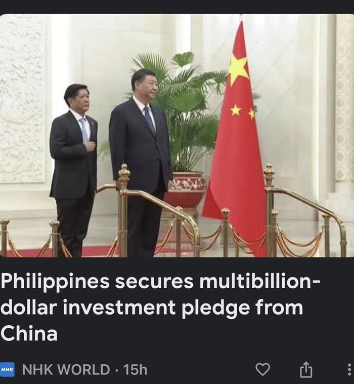 
    And like that , Philippines has handed over its balls to China.