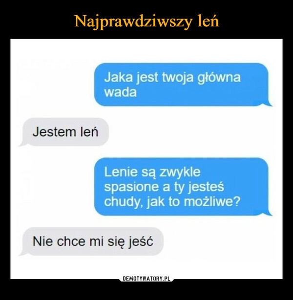 
    Najprawdziwszy leń 