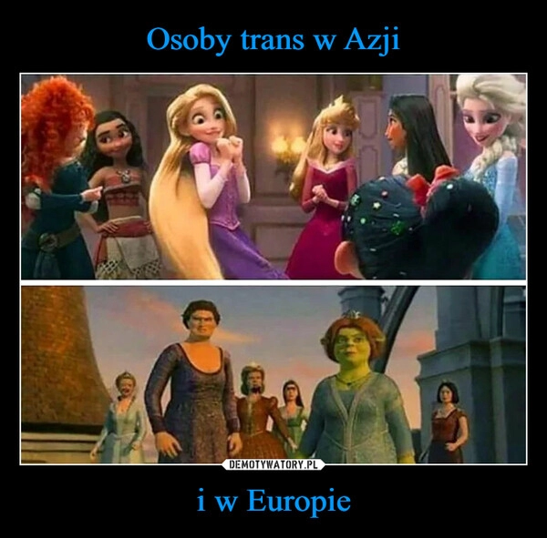 
    Osoby trans w Azji i w Europie