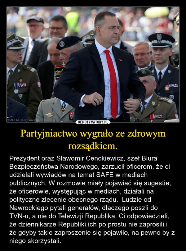
    Partyjniactwo wygrało ze zdrowym rozsądkiem.