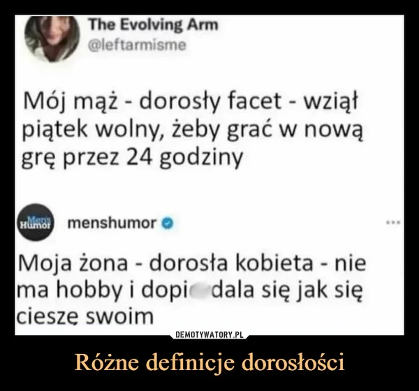 Różne definicje dorosłości