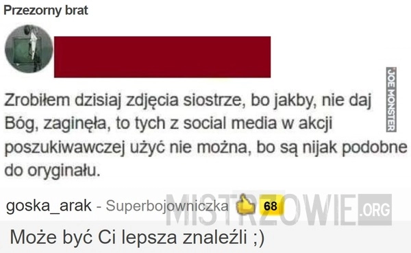 
    Przezorny brat