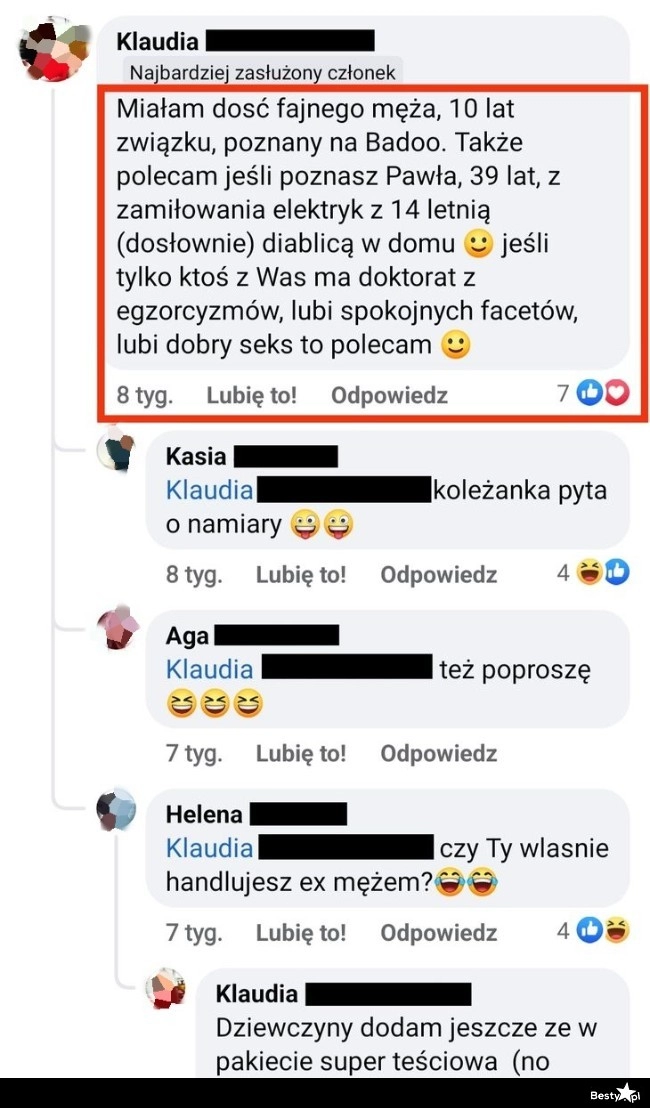 
    Były mąż do wzięcia 