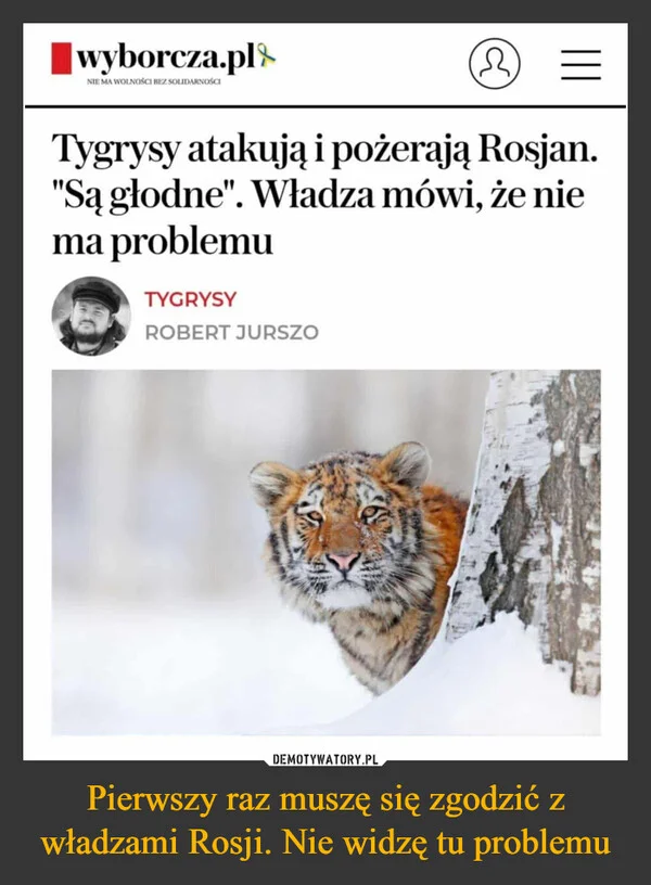 
    Pierwszy raz muszę się zgodzić z władzami Rosji. Nie widzę tu problemu