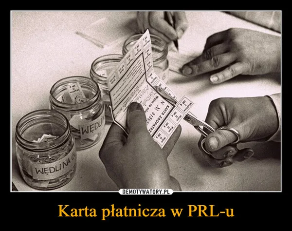 
    Karta płatnicza w PRL-u