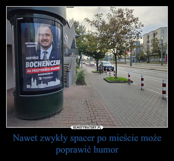 Nawet zwykły spacer po mieście może poprawić humor
