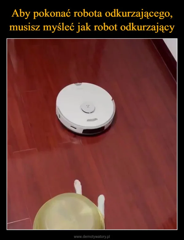 
    Aby pokonać robota odkurzającego, musisz myśleć jak robot odkurzający