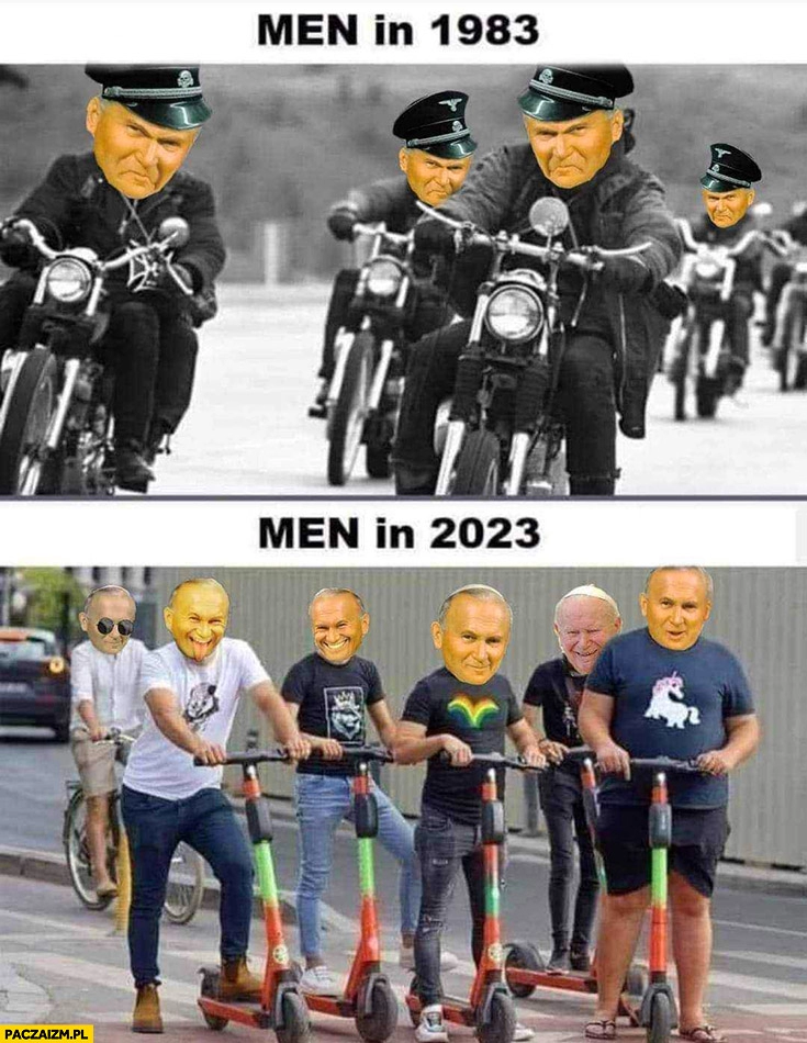 
    Faceci w 1983 vs faceci w 2023 Jan Paweł 2 przeróbka