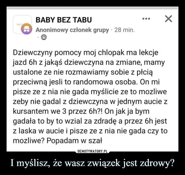 
    I myślisz, że wasz związek jest zdrowy?