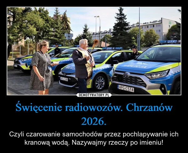 Święcenie radiowozów. Chrzanów 2026.