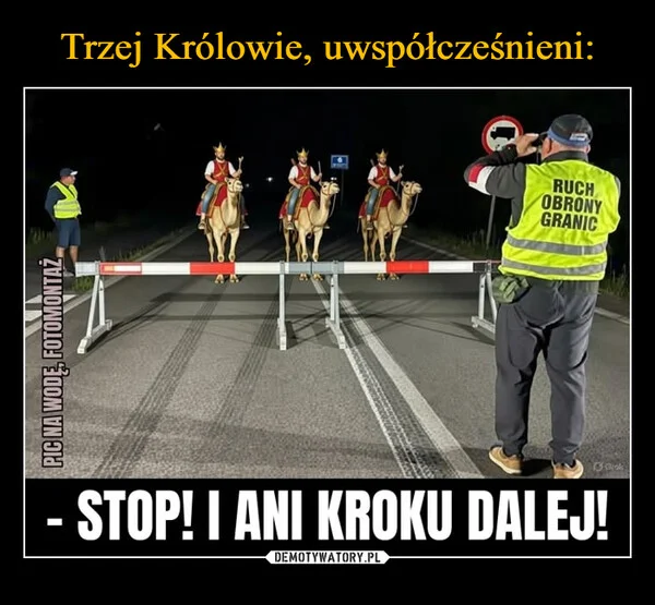 
    Trzej Królowie, uwspółcześnieni: