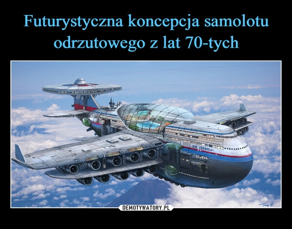 
    
Futurystyczna koncepcja samolotu odrzutowego z lat 70-tych 