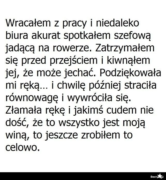 
    Uprzejmość w stosunku do szefowej 