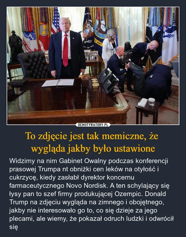 
    To zdjęcie jest tak memiczne, że wygląda jakby było ustawione