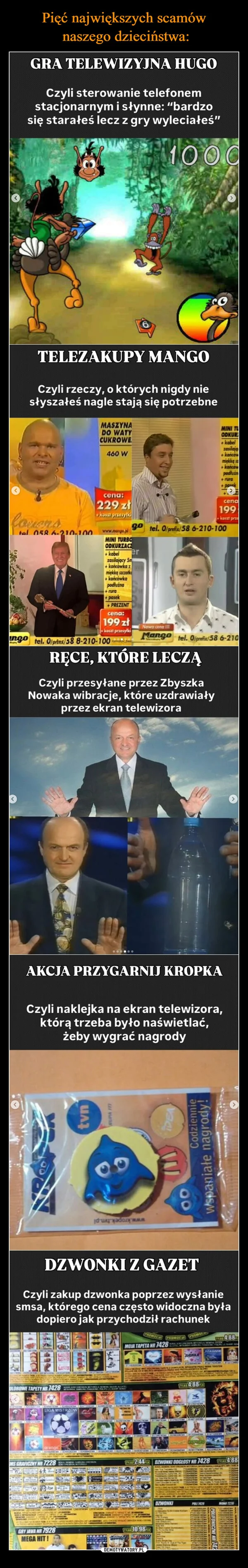 
    Pięć największych scamów naszego dzieciństwa: