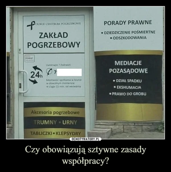 
    Czy obowiązują sztywne zasady współpracy?
