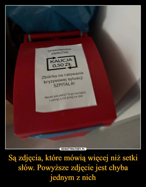 
    Są zdjęcia, które mówią więcej niż setki słów. Powyższe zdjęcie jest chyba jednym z nich