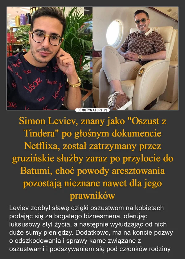 
    Simon Leviev, znany jako 