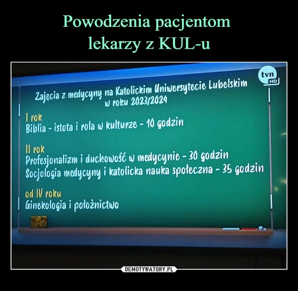 
    Powodzenia pacjentom 
lekarzy z KUL-u