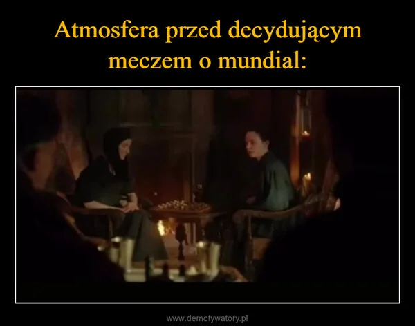 
    Atmosfera przed decydującym meczem o mundial: