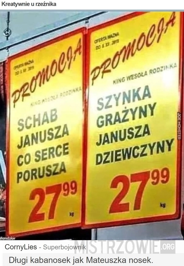 
    Kreatywnie u rzeźnika