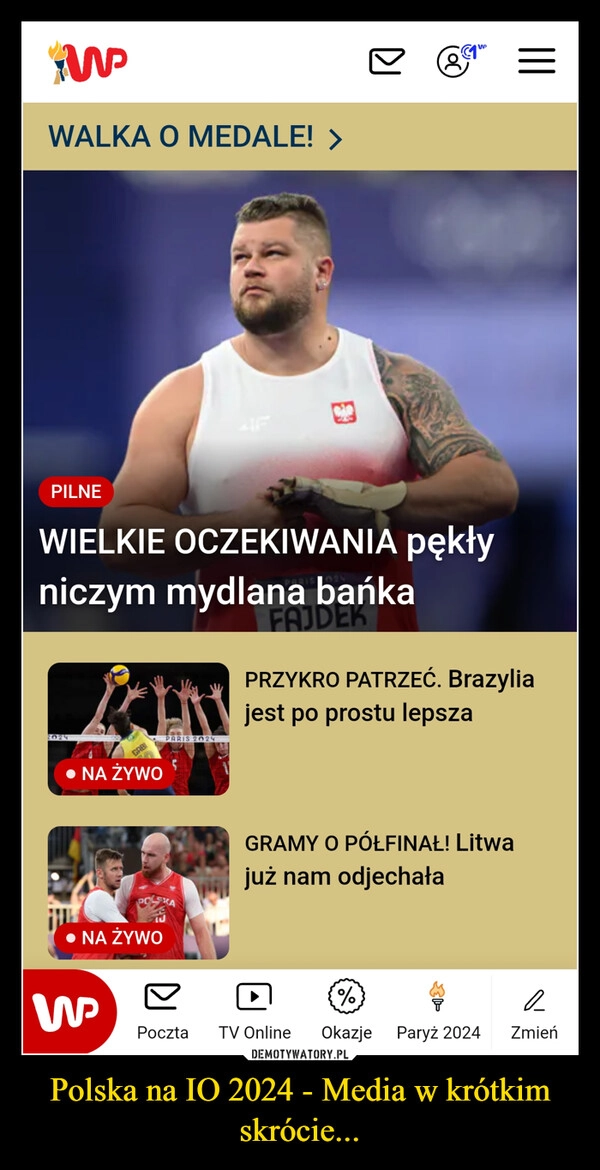 
    Polska na IO 2024 - Media w krótkim skrócie...