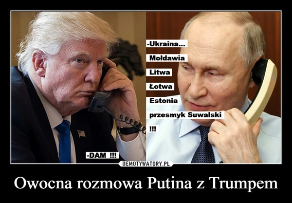 
    Owocna rozmowa Putina z Trumpem