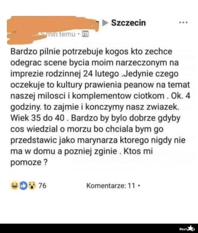 
    W poszukiwaniu fałszywego narzeczonego 