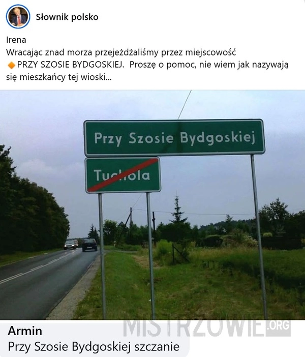 
    Robi się to przy drodze