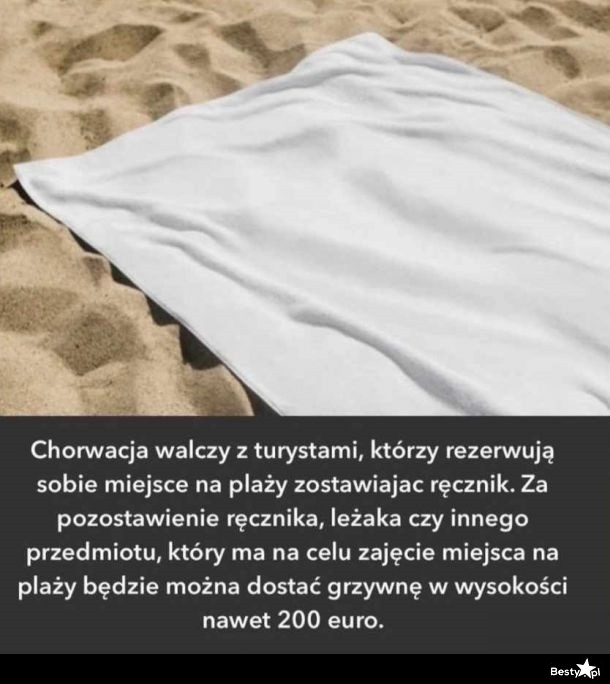 
    Koniec z rezerwacją miejsc na plaży 