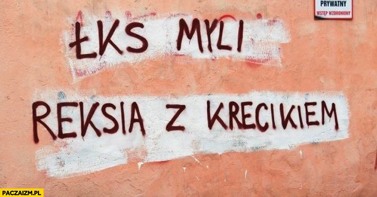 
    ŁKS myli Reksia z Krecikiem