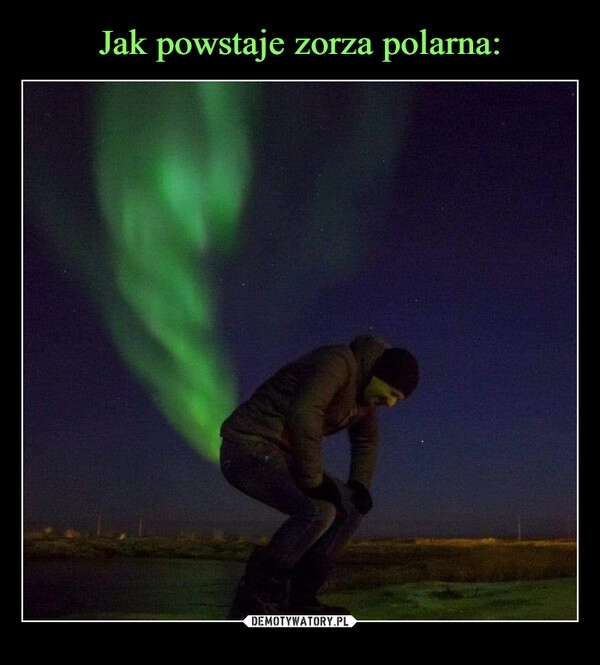 
    Jak powstaje zorza polarna: