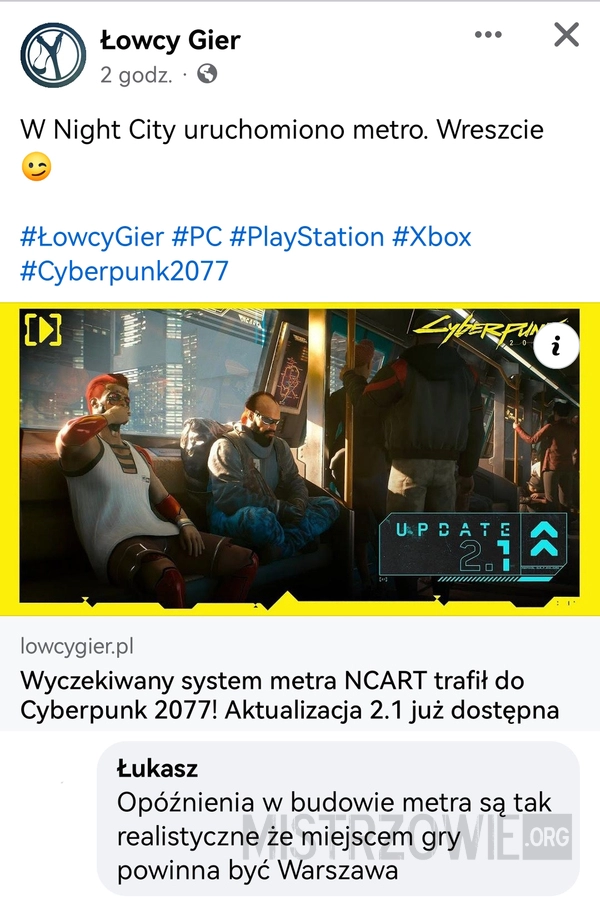 
    Cyberpunk w Warszawie