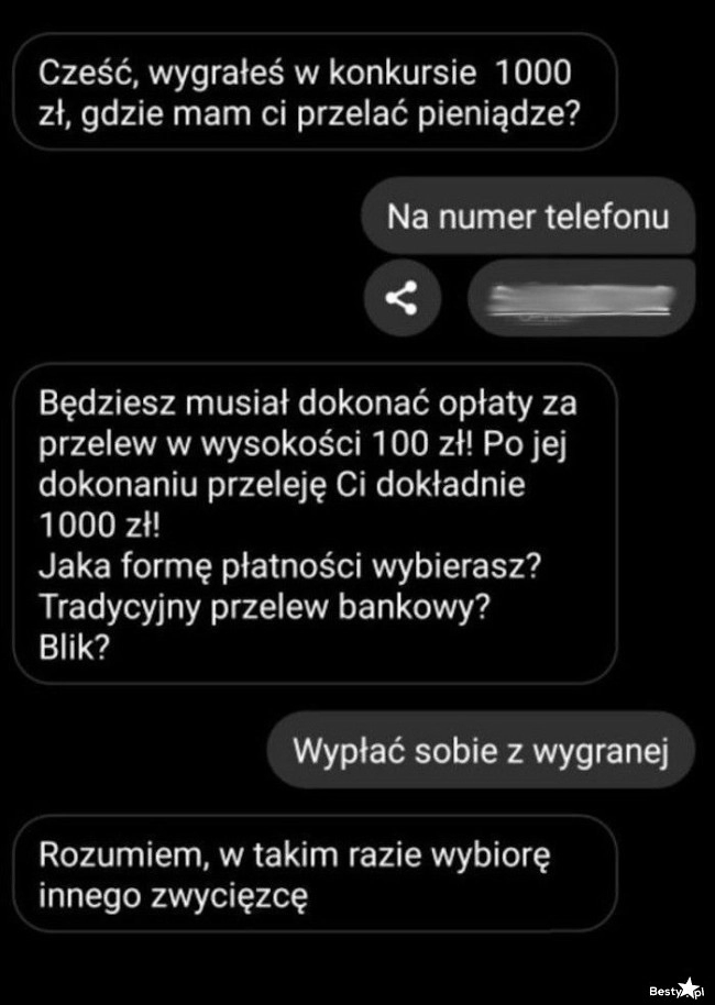 
    Wygrana w konkursie 