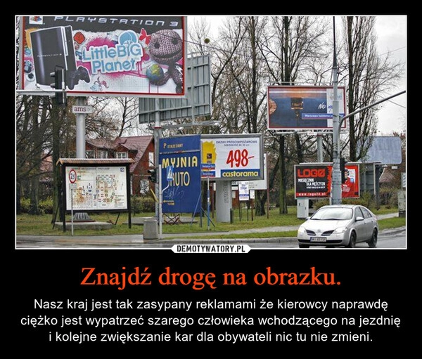 
    Znajdź drogę na obrazku.