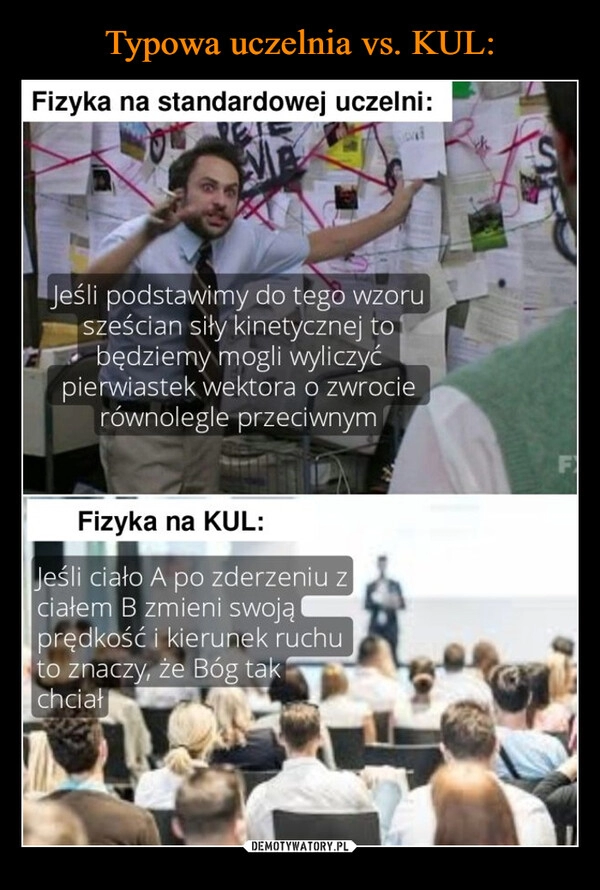 
    Typowa uczelnia vs. KUL: