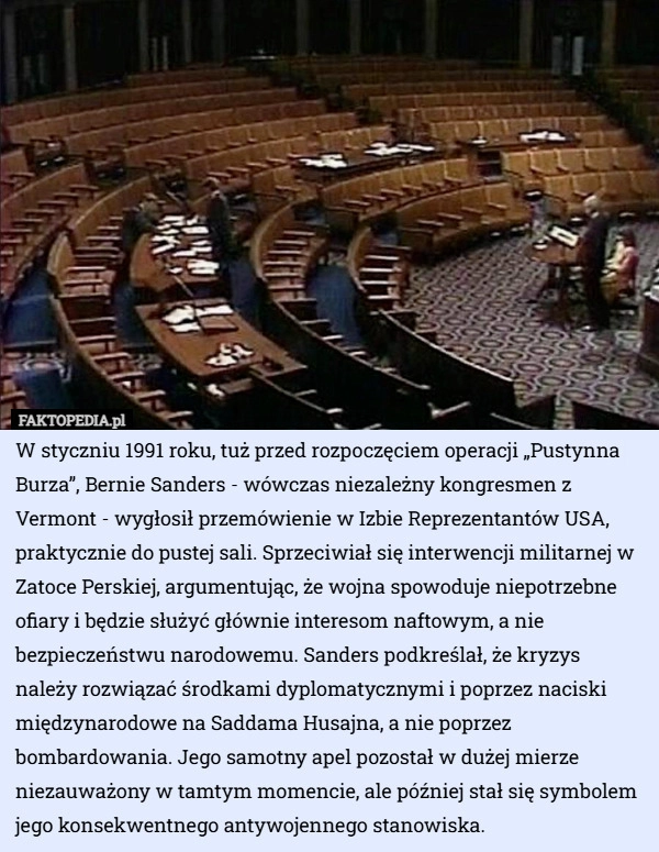 
    W styczniu 1991 roku, tuż przed rozpoczęciem operacji „Pustynna Burza”...