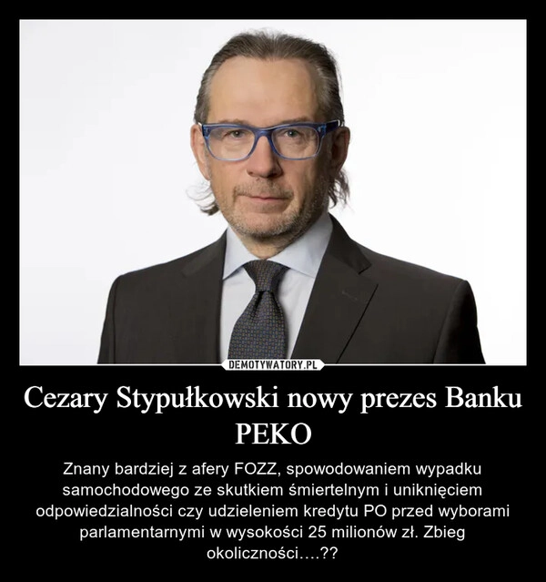 
    Cezary Stypułkowski nowy prezes Banku PEKO