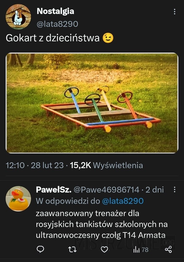 
    Gokart z dzieciństwa