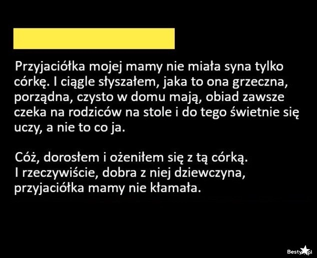 
    Córka koleżanki mamy 