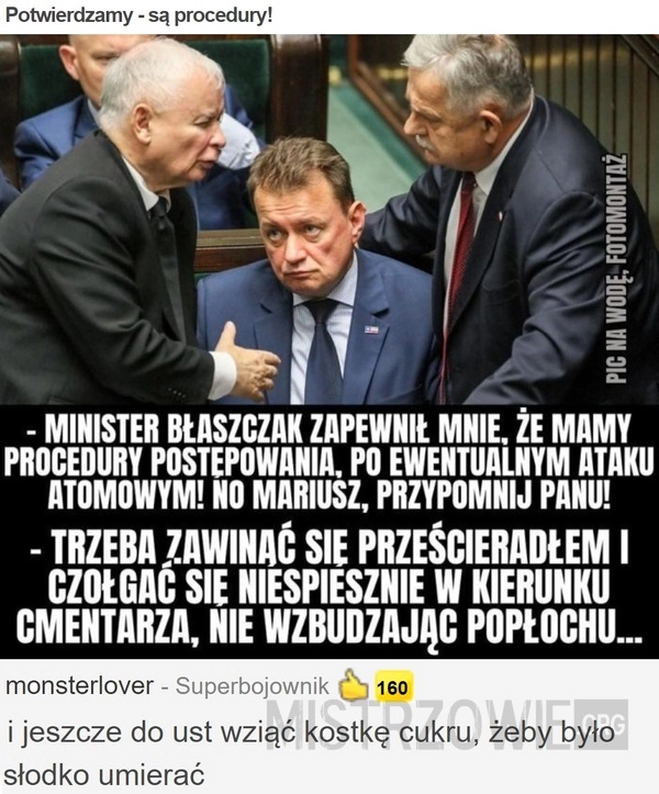 
    
			Potwierdzamy - są procedury!					