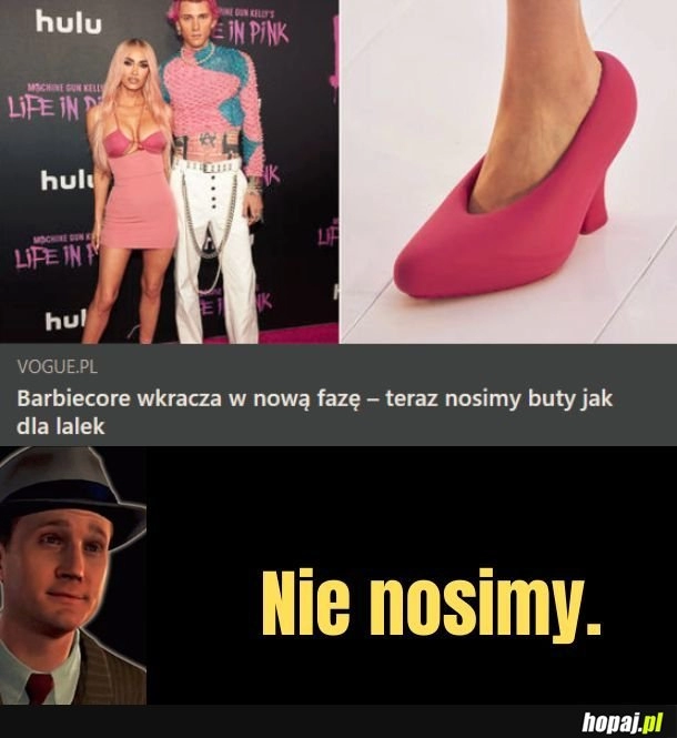 
    Nie nosimy. 