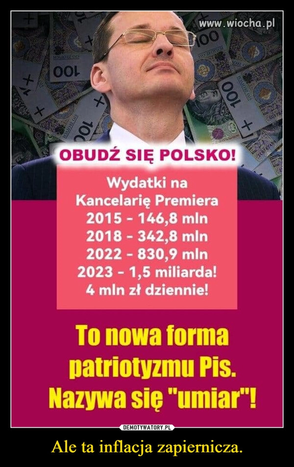 
    Ale ta inflacja zapiernicza.