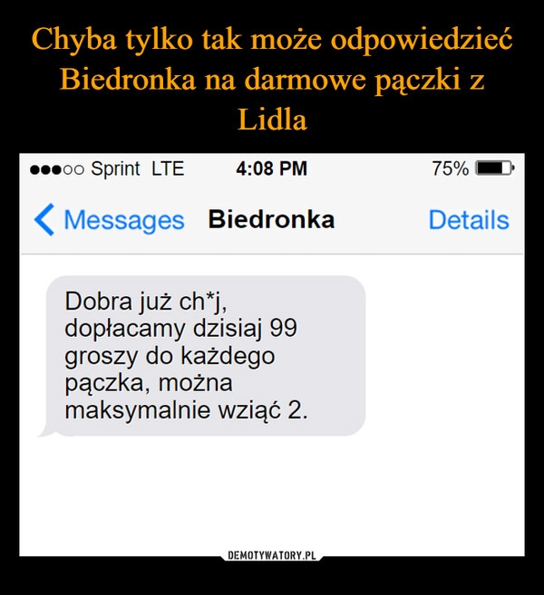 
    Chyba tylko tak może odpowiedzieć Biedronka na darmowe pączki z Lidla