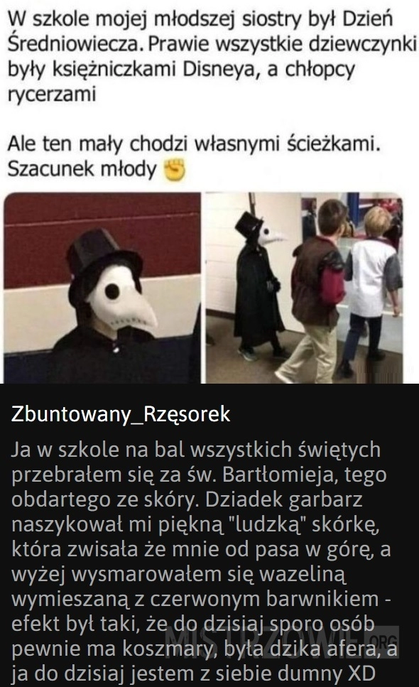 
    Poważnie podszedł do tematu