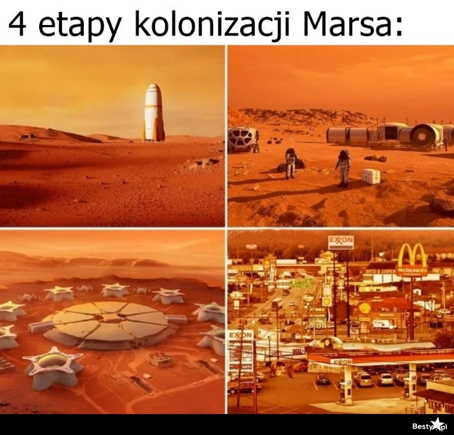 
    4 etapy kolonizacji Marsa 