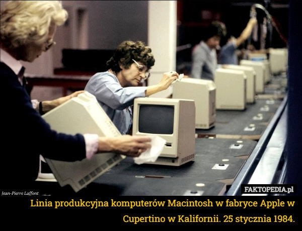 
    Linia produkcyjna komputerów Macintosh w fabryce Apple w Cupertino w Kalifornii.